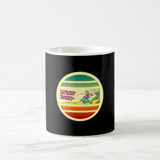 Howdy Doody Fishing Retro Comic Book Coffee Mug