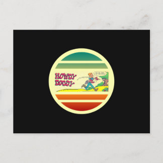 Howdy Doody Fishing Retro Comic Book Postcard