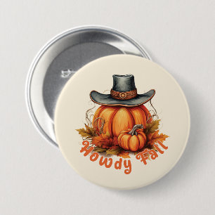 Howdy Fall – Rustic Autumn Vibes 7.5 Cm Round Badge