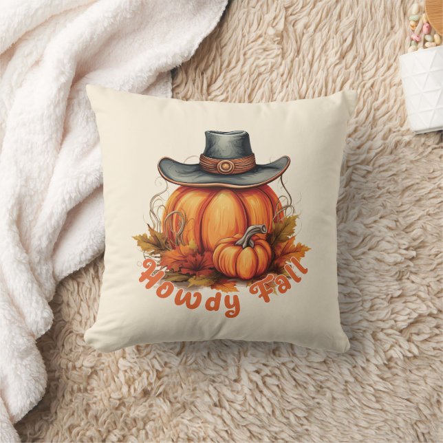 Howdy Fall – Rustic Autumn Vibes Cushion (Blanket)