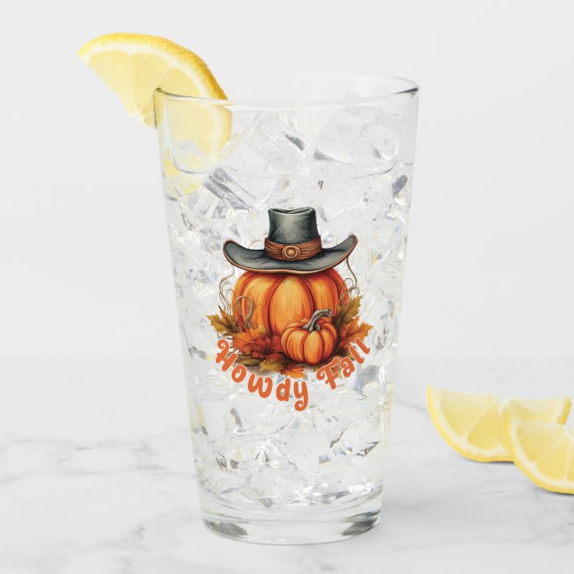 Howdy Fall – Rustic Autumn Vibes Glass (Front Ice)