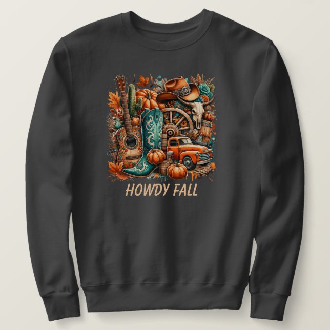 Howdy Fall Sweatshirt (Design Front)