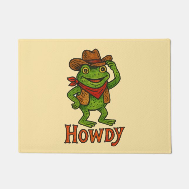 Howdy Frog                                         Doormat (Front)
