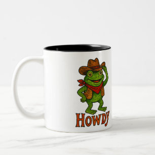 Howdy Frog Two-Tone Coffee Mug