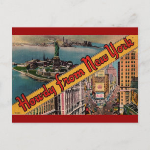 Howdy from New York Postcard