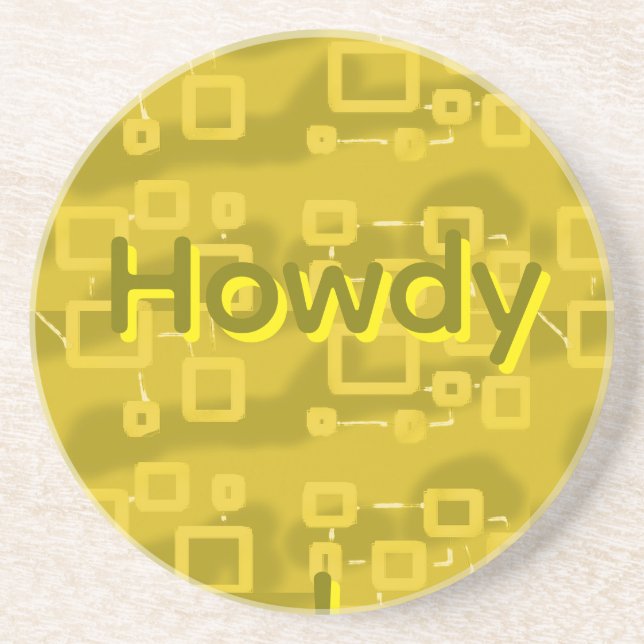 Howdy Geometric  Coaster (Front)