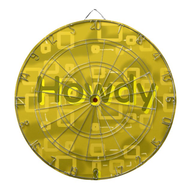 Howdy Geometric  Dartboard (Front)