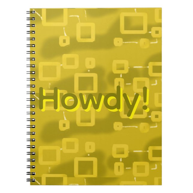 Howdy Geometric  Notebook (Front)