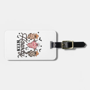 Howdy Ghost Halloween Rodeo Western Howdy Cowboy Luggage Tag