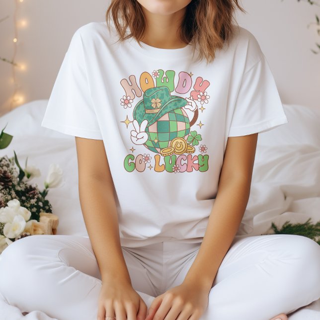 Howdy Go Lucky Western St. Patrick’s Day T-Shirt (Creator Uploaded)