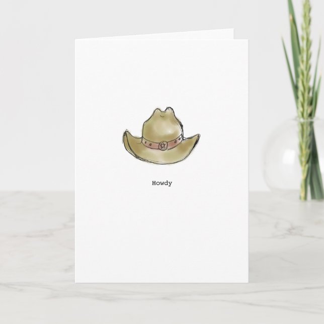 Howdy Greeting Card (Front)