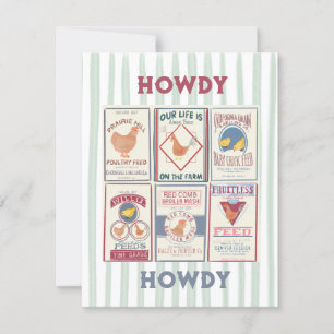 Howdy greeting card