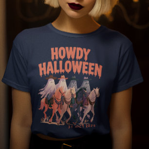 Howdy Halloween – Cowboy Ghost Riders Halloween Tri-Blend Shirt