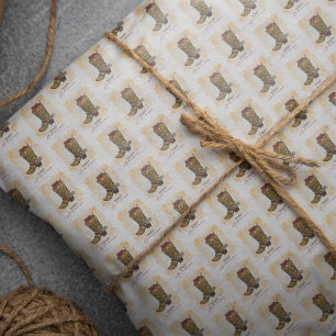 Howdy Holidays Christmas Lights Cowboy Boot Tissue Paper