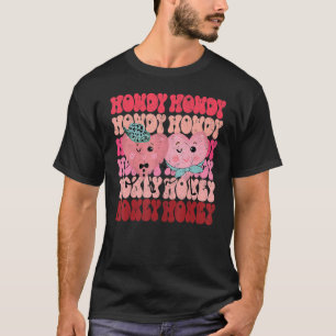 Howdy Honey Valentine's Day Cowgirl Preppy Matchin T-Shirt