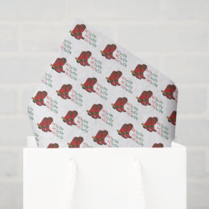 HOwdy HOwdy HOwdy Christmas Cowboy Boots Tissue Paper