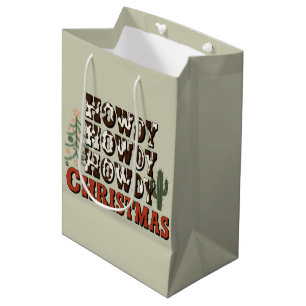 Howdy Howdy Howdy Christmas Family Xmas Party Gift Medium Gift Bag