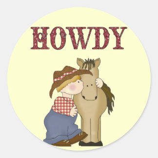 Howdy Lil' Cowboy with Horse Fun Stickers