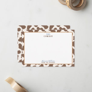 Howdy Little Cowboy Baby Shower Card