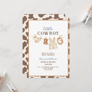 Howdy Little Cowboy Baby Shower Invitation
