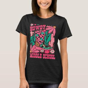 Howdy Middle School Western Girl Country Rodeo Nk T-Shirt