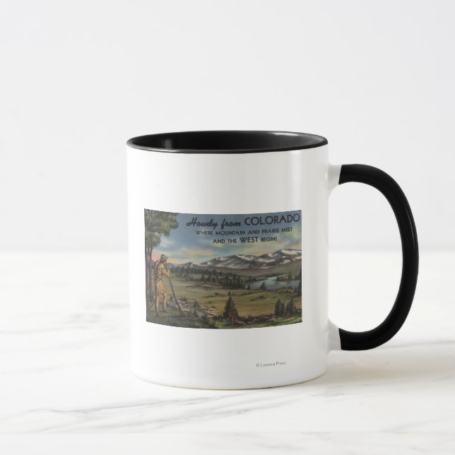 Howdy (Mountain & Prairie Scene) Mug (Right)