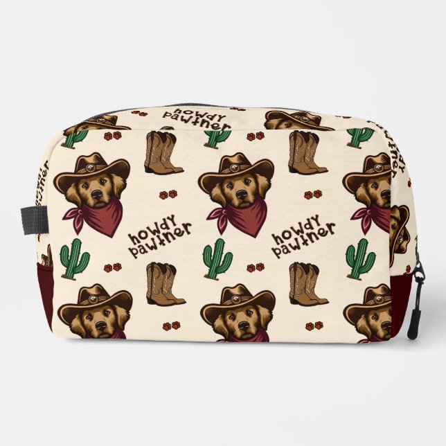 Howdy Pawtner Toiletry Bag (Front)