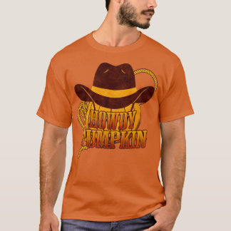 Howdy Pumpkin Cowboy Bohemian Western Halloween T-Shirt