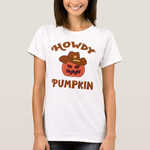 Howdy Pumpkin Halloween T-Shirt