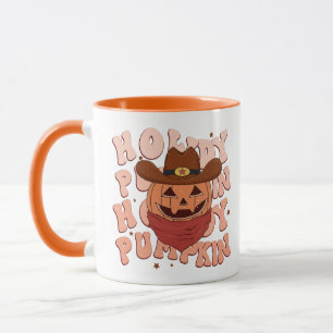 Howdy Pumpkin Retro Halloween Mug