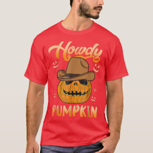 Howdy Pumpkin Rodeo Western Country Fall Southern T-Shirt
