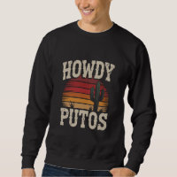 Howdy Putos Funny Cactus Retro Vintage