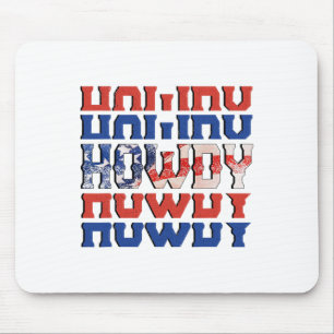 Howdy Southern Western Girl Country Cowgirl 4th Of Mouse Mat