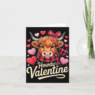 Howdy Valentine Cow Love Outfit For Couples And Af Card