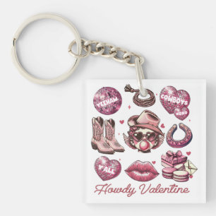 Howdy Valentine Key Ring
