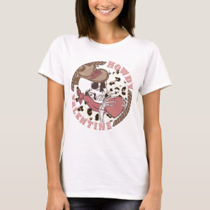 Howdy Valentine Skeleton T-Shirt