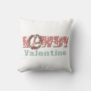 Howdy Valentine Western Country Cushion