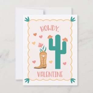 "Howdy Valentine" Western Valentine's Day Card