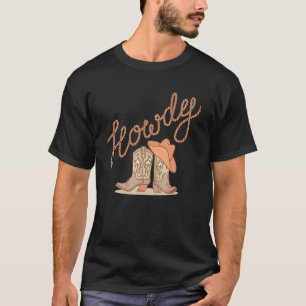 Howdy Vintage Rodeo Western Country Southern Cowgi T-Shirt