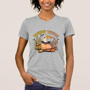 Howdy Witch Western Halloween Cauldron T-Shirt