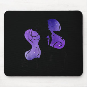 Howdy Witches Halloween Western Witchy Cowgirl And Mouse Mat