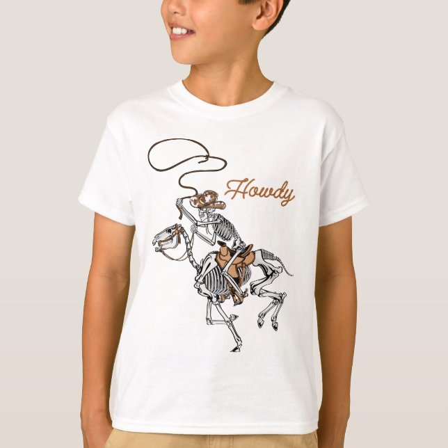 howdy Y'all Texas Cowboy T-Shirt (Front)