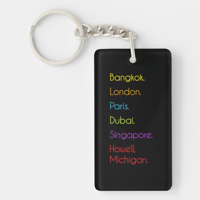 Howell, Michigan Key Ring (Front)