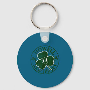Howell New Jersey Irish Shamrock Nj Retro Souvenir Key Ring