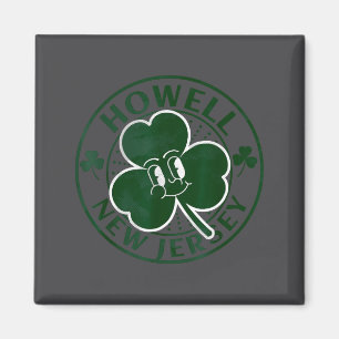 Howell New Jersey Irish Shamrock Nj Retro Souvenir Magnet