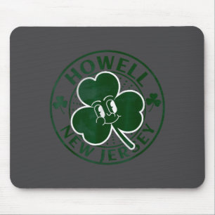 Howell New Jersey Irish Shamrock Nj Retro Souvenir Mouse Mat