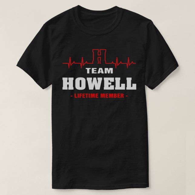 HOWELL surname Family last name Team HOWELL lifeti T-Shirt (Design Front)