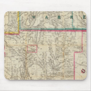 Howe's Map of The Oil District of Pennsylvania Mouse Mat