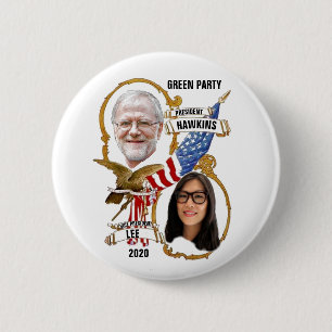 Howie Hawkins / Jia Lee 2020 6 Cm Round Badge