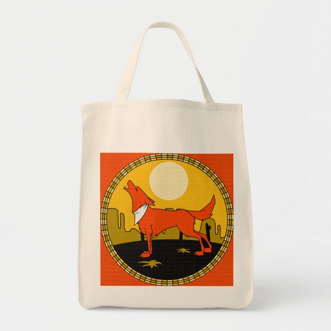 Howing at the  Moon tote bag (Front)